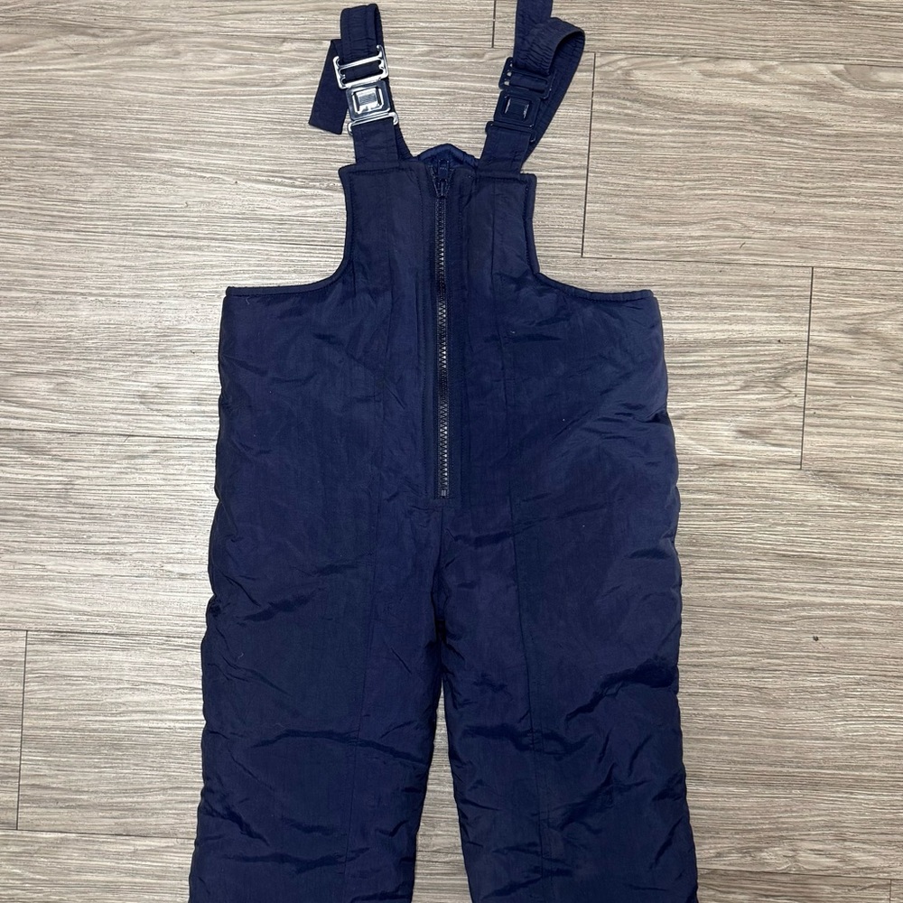 Kids Navy Snow Bib